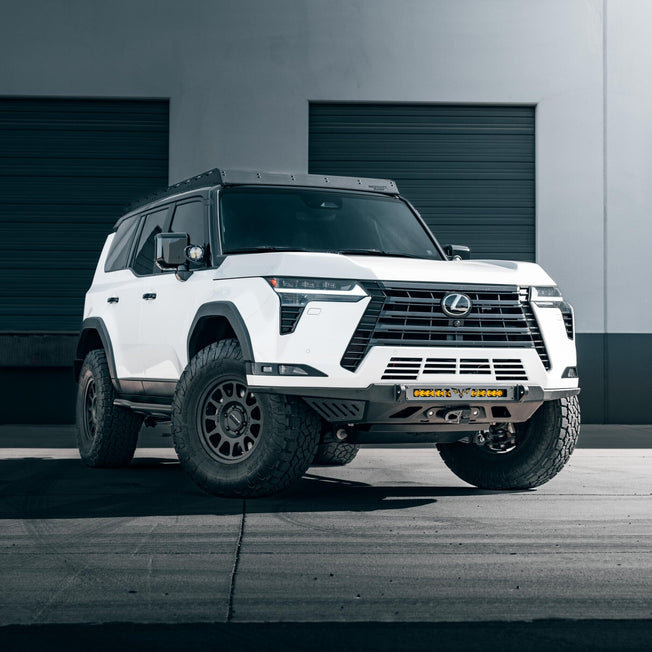 Lexus GX550 Rock Sliders by Westcott Designs - 20 degree lifestyle 3