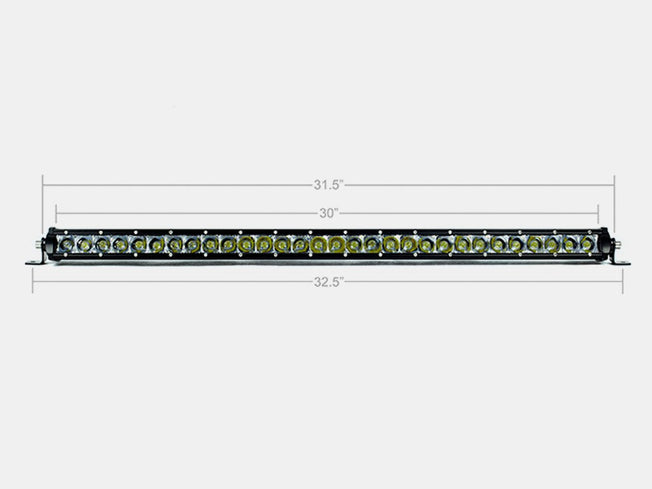 32" Slim Single Row LED Bar (Amber)