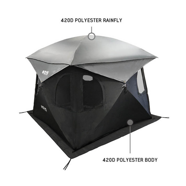 OVS Hub Centric Ground Tent - Black Body & Grey Rainfly
