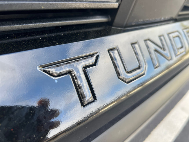 Lower Grille Letter Inserts Fits 2022-2026 Toyota Tundra