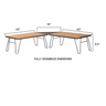 Kick It Camp Table - Wood Base & Storage Bag