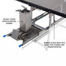 Komodo Camp Kitchen - Dual Grill, Skillet, Folding Shelves, and Rocket Tower - Stainless Steel