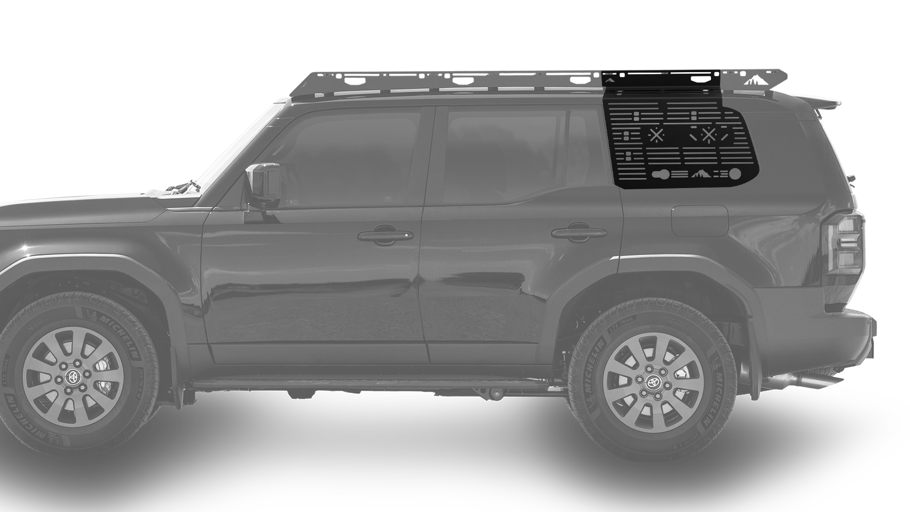 Sherpa Roof Rack window panel LandCruiser / GX550