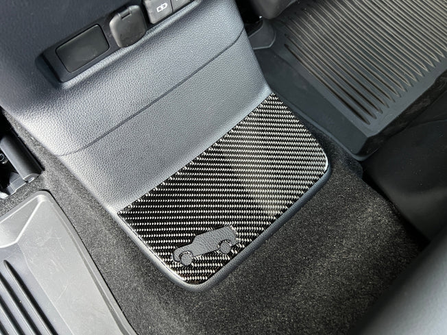 Rear Center Console Kick Plate Overlays Fits 2024-2026 Toyota Land Cruiser