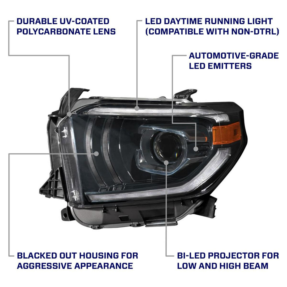 LED Projector Headlights [pair] fits 2014-2021 Toyota Tundra
