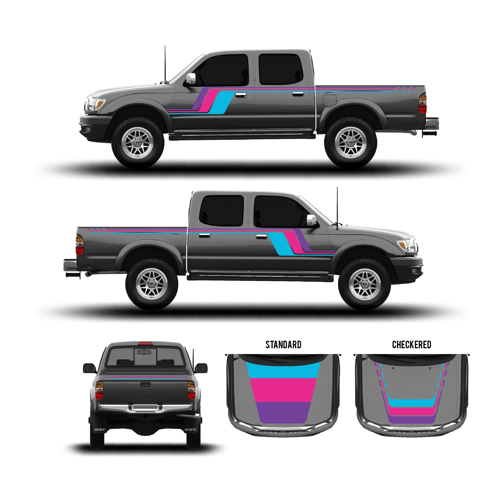 2001-04 Tacoma Checkered Stripe Kit