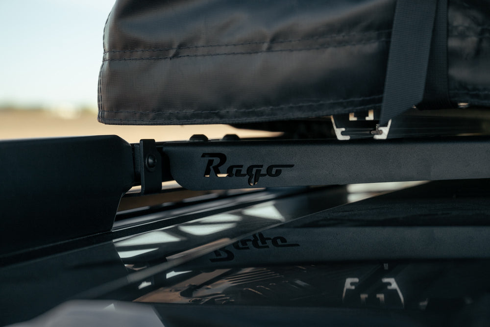 Rago Logo on the Crossmembers for Land Cruiser or GX 550 OEM Factory Roof Rails