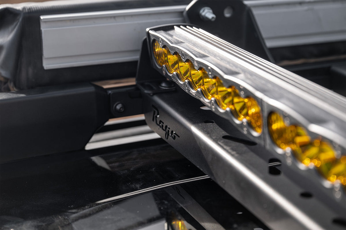 Universal light bar mounts on Crossmembers for Land Cruiser or GX 550 OEM Factory Roof Rails