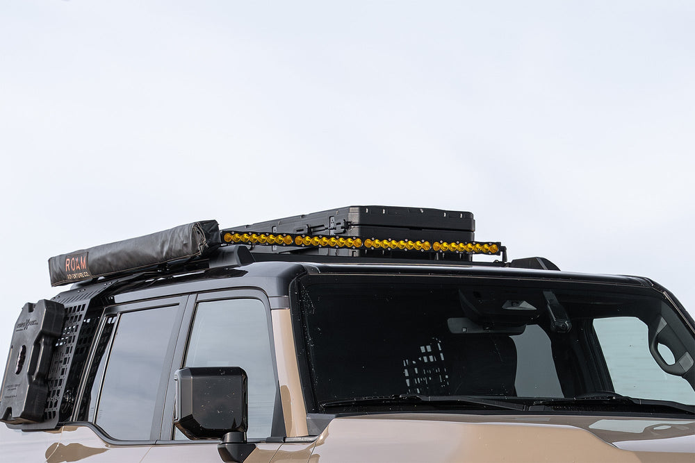 Universal Light Mounts on the Crossmembers for Land Cruiser or GX 550 OEM Factory Roof Rails
