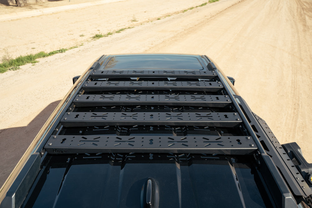 Top View of Crossmembers for Land Cruiser or GX 550 OEM Factory Roof Rails