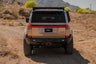 Straight-on angle of the full-width, steel, off-road rear bumper for the Lexus GX 550.