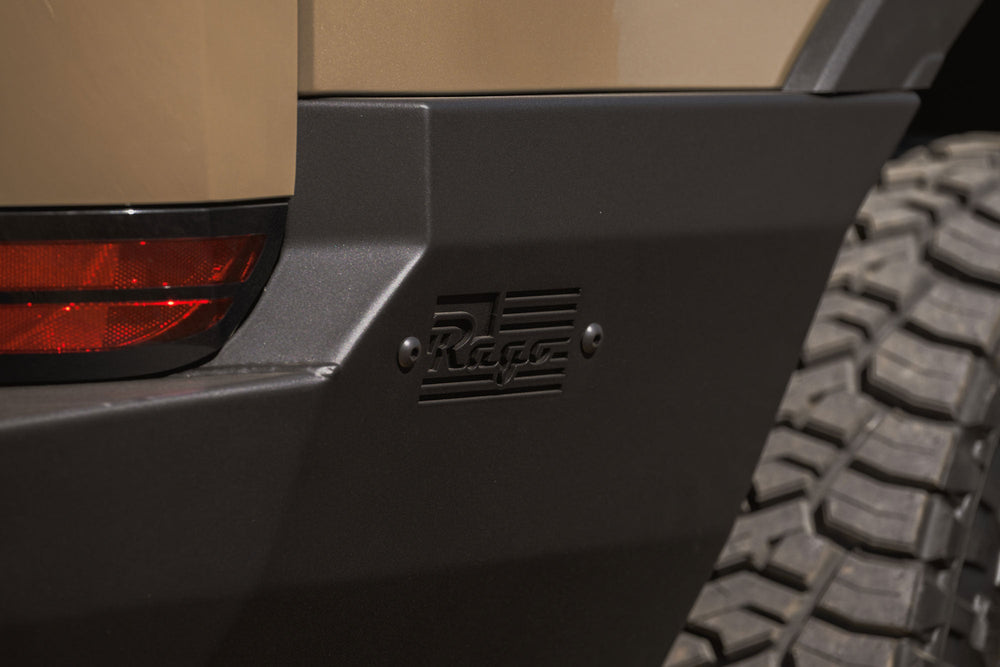 High-cut steel on our full-width, steel, off-road rear bumper for the Lexus GX 550.