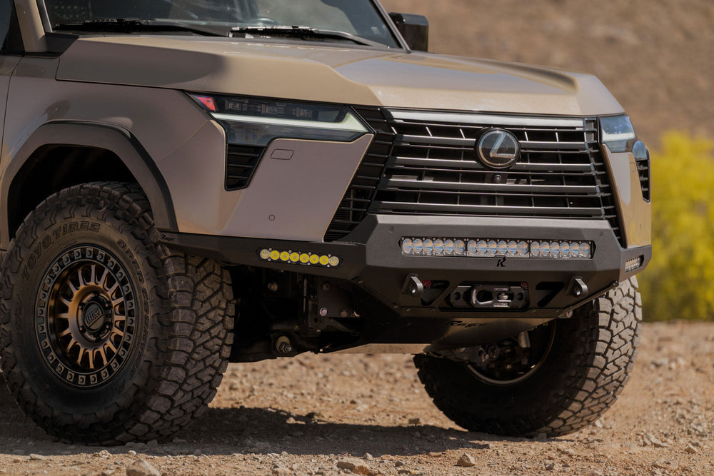 Lexus GX 550 tested off road in desert terrain.