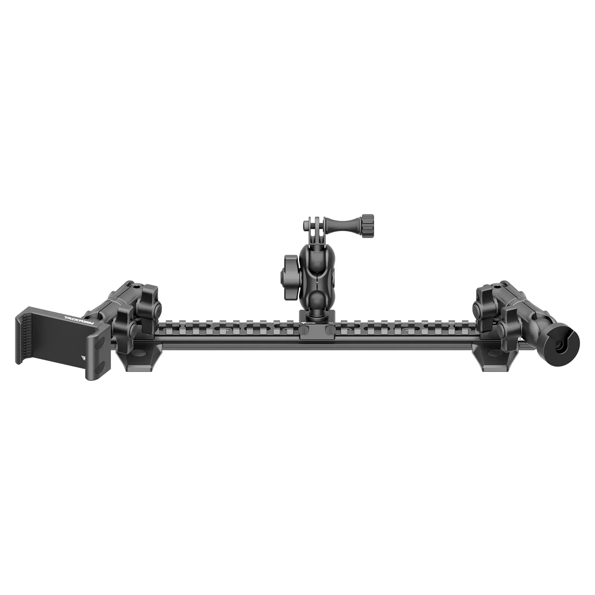 TRAXX™ - Assault Track Picatinny Dash Bracket With 20LITE Phone, Midland Magnetic Radio Microphone Mount, & GoPro Action Camera Holder | 2010-2024 Toyota 4Runner