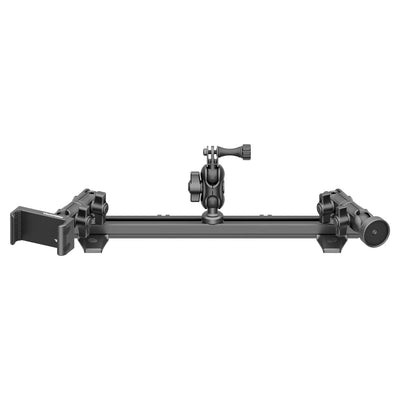 TRAXX™ - Slim Track Dash Bracket With 20LITE Phone, GoPro & Midland Magnetic Radio Holders | 2010-2024 Toyota 4Runner