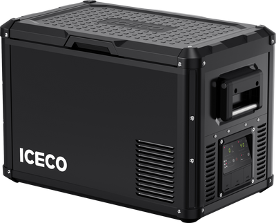 ICECO VL45ProD Dual Zone 12V Portable Fridge Freezer - Black