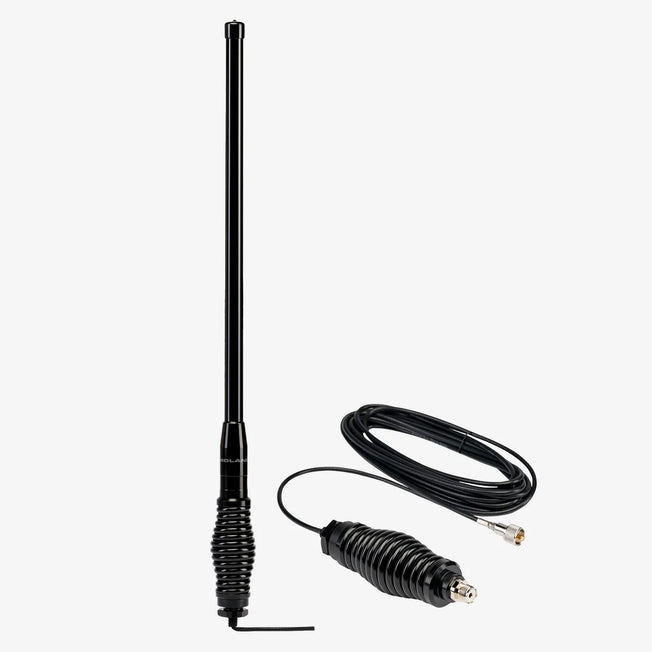 Midland 3 dB Heavy Duty Bullbar Antenna with Spring Base and Cable