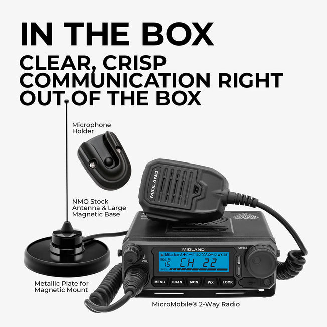 MXT500 MicroMobile® GMRS 50-Watt Two-Way Radio