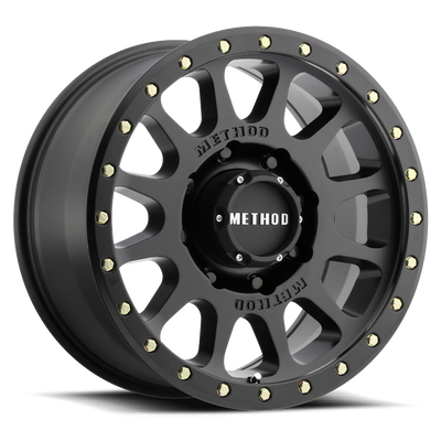Matte Black MR305 NV HD Off-Road Wheels. 