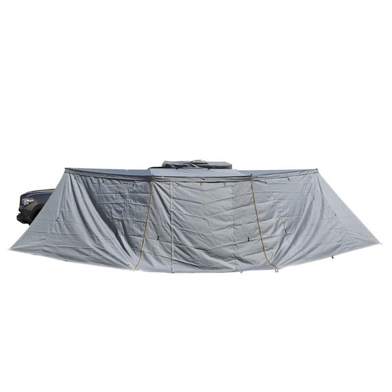 Nomadic Awning 180 Degree - Dark Gray Cover with Black Cover