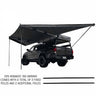 Nomadic Awning 180 Degree - Dark Gray Cover with Black Cover