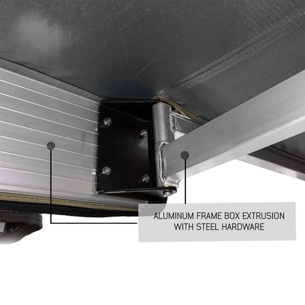 Nomadic Awning 180 Degree - Dark Gray Cover with Black Cover