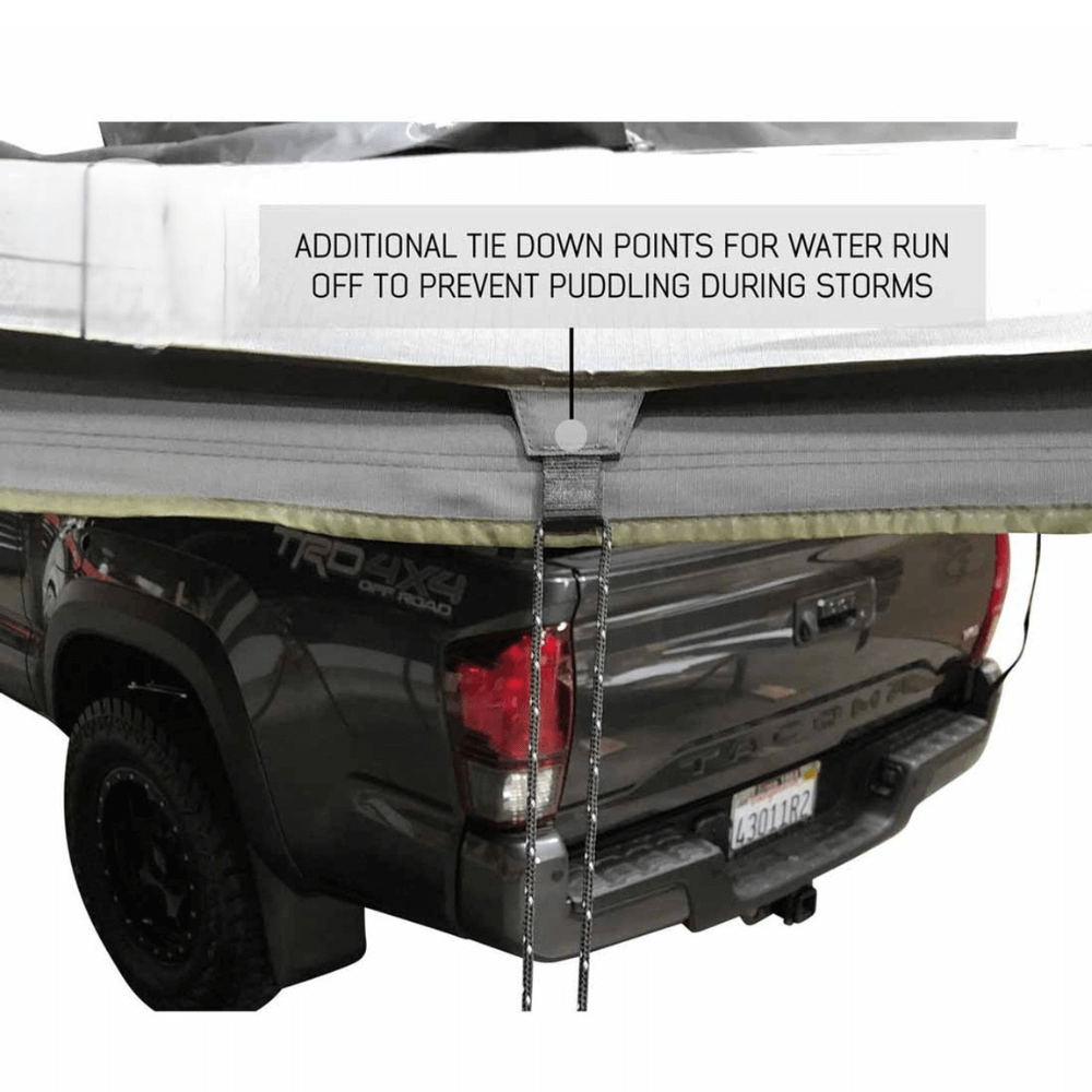 Nomadic Awning 180 Degree - Dark Gray Cover with Black Cover