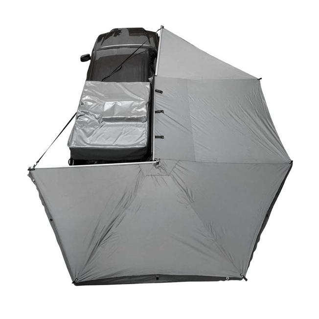 Nomadic Awning 270 Degree - Dark Gray with Black Cover