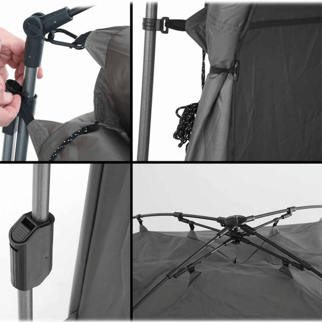 OVS Portable Privacy Room with Shower, Retractable Floor and Amenity Pouches and More - Quick Set Up