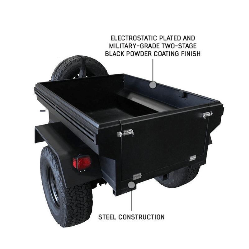 Off Road Trailer - Military Style With Full Articulating Suspension