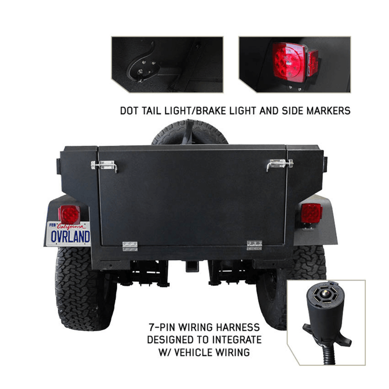 Off Road Trailer - Military Style With Full Articulating Suspension