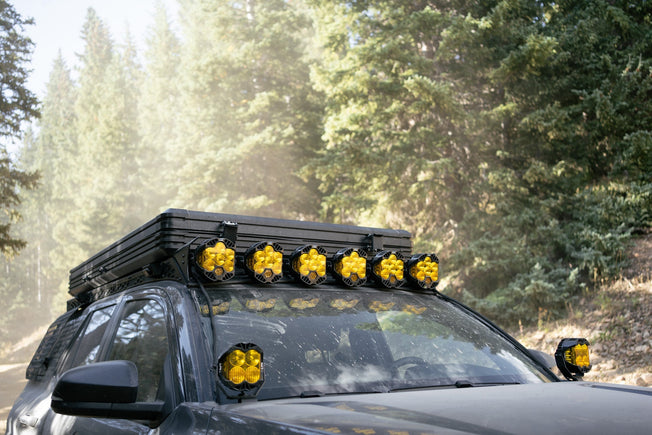 Toyota Rago Roof Rack Baja Designs LP6 Round Light Mount