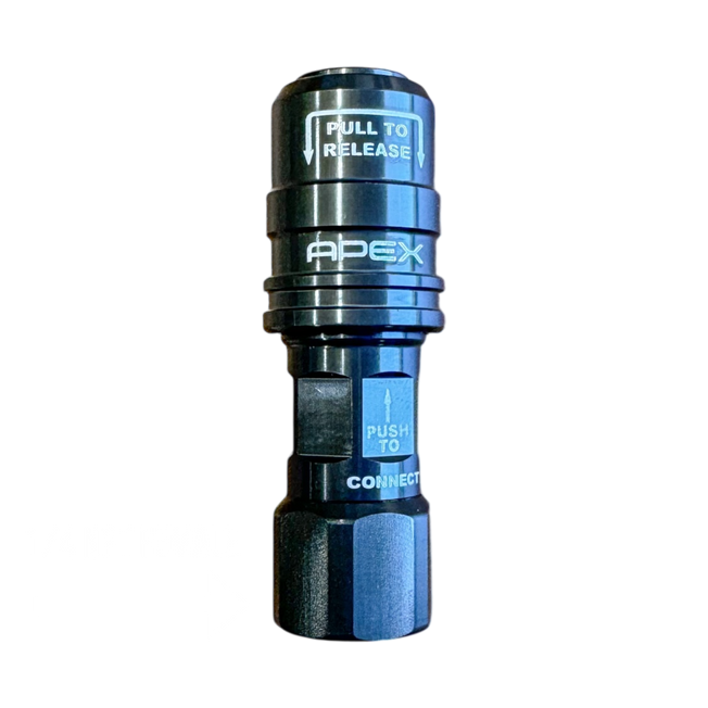 High Flow Push On Chuck - 1/4NPT Female (Dual Flow)