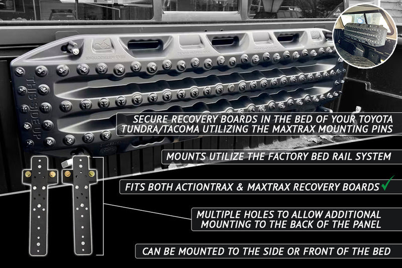 Toyota Bed Rail Recovery Board Mounts