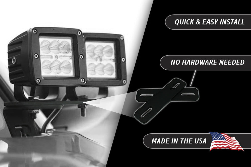 Ditch Light Bracket Extensions - Pair