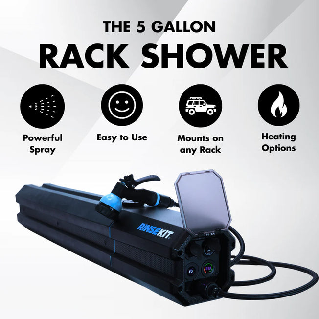 RinseKit Rack Shower Electric Portable Shower