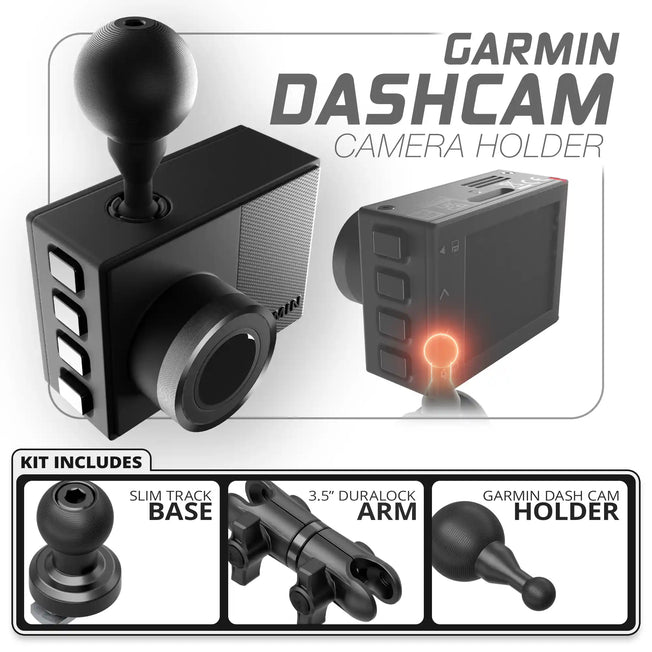 Garmin Dash Cam | TRAXX™ - Slim Track Base | 3.5" DuraLock Arm