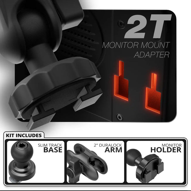 Tuner - 2T | TRAXX™ - Slim Track Base | 2" DuraLock Arm