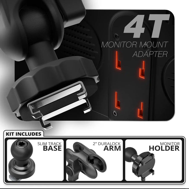 TPMS 4T | TRAXX™ - Slim Track Base | 2" DuraLock Arm