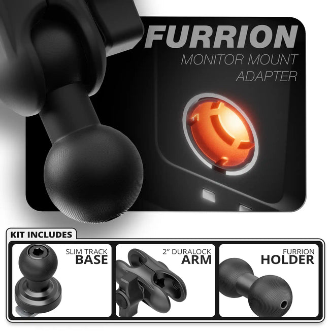 Furrion | TRAXX™ - Slim Track Base | 2" DuraLock Arm
