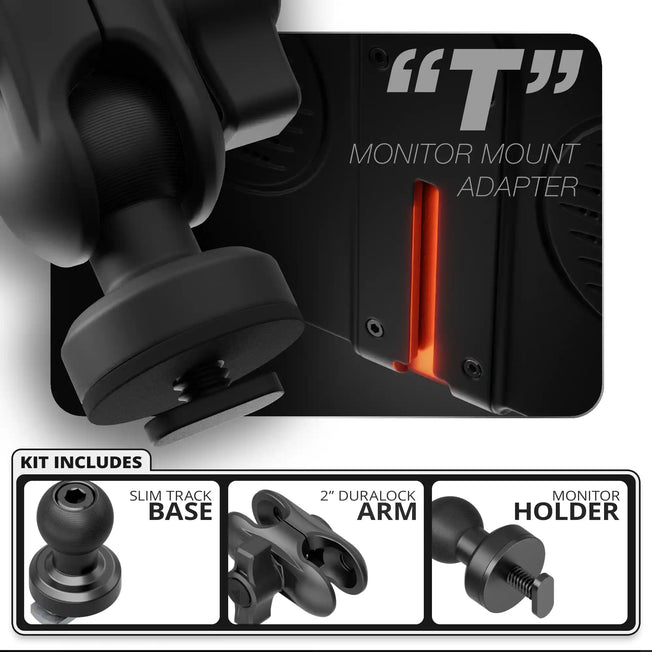 Single T Screw | TRAXX™ - Slim Track Base | 2" DuraLock Arm