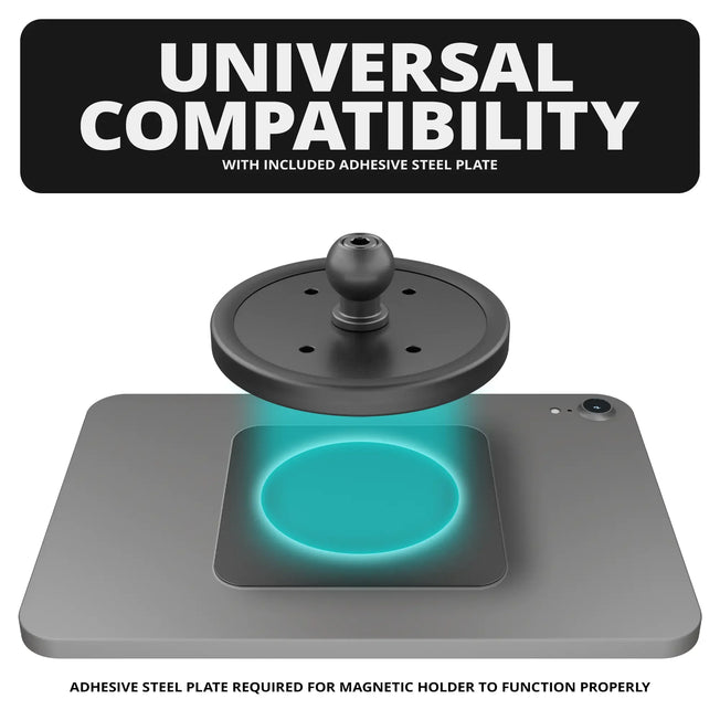 Magnetic Tablet Holder | TRAXX™ - Slim Track Base | 6" DuraLock™ Arm