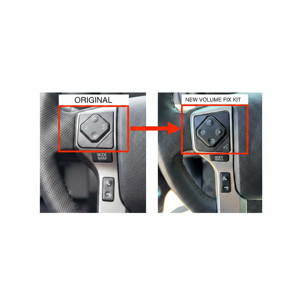The Steering Wheel Control Fix kit fits 2016-2023 TACOMA / 2014-2022 TUNDRA / 2010-2023 4RUNNER