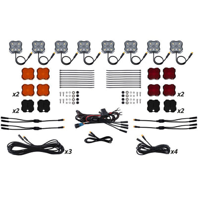 Stage Series LED Rock Light Kit Single-color Dual-Color & RGBW (8-Pack)