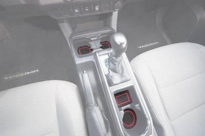 Center Console Cup Holder Inserts Fits 2016-2023 Toyota Tacoma