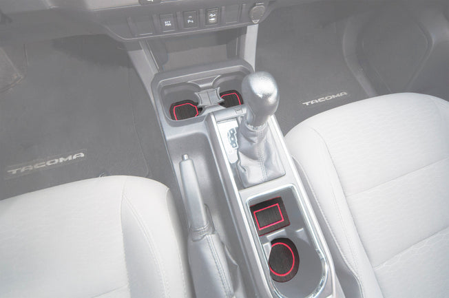Center Console Cup Holder Inserts Fits 2016-2023 Toyota Tacoma