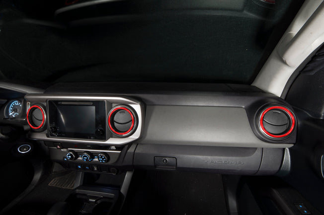 A/C Vent Rings Accent Trim Fits 2016-2023 Toyota Tacoma