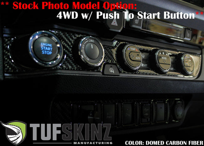 Climate Control Accent Overlay Fits 2016-2023 Toyota Tacoma
