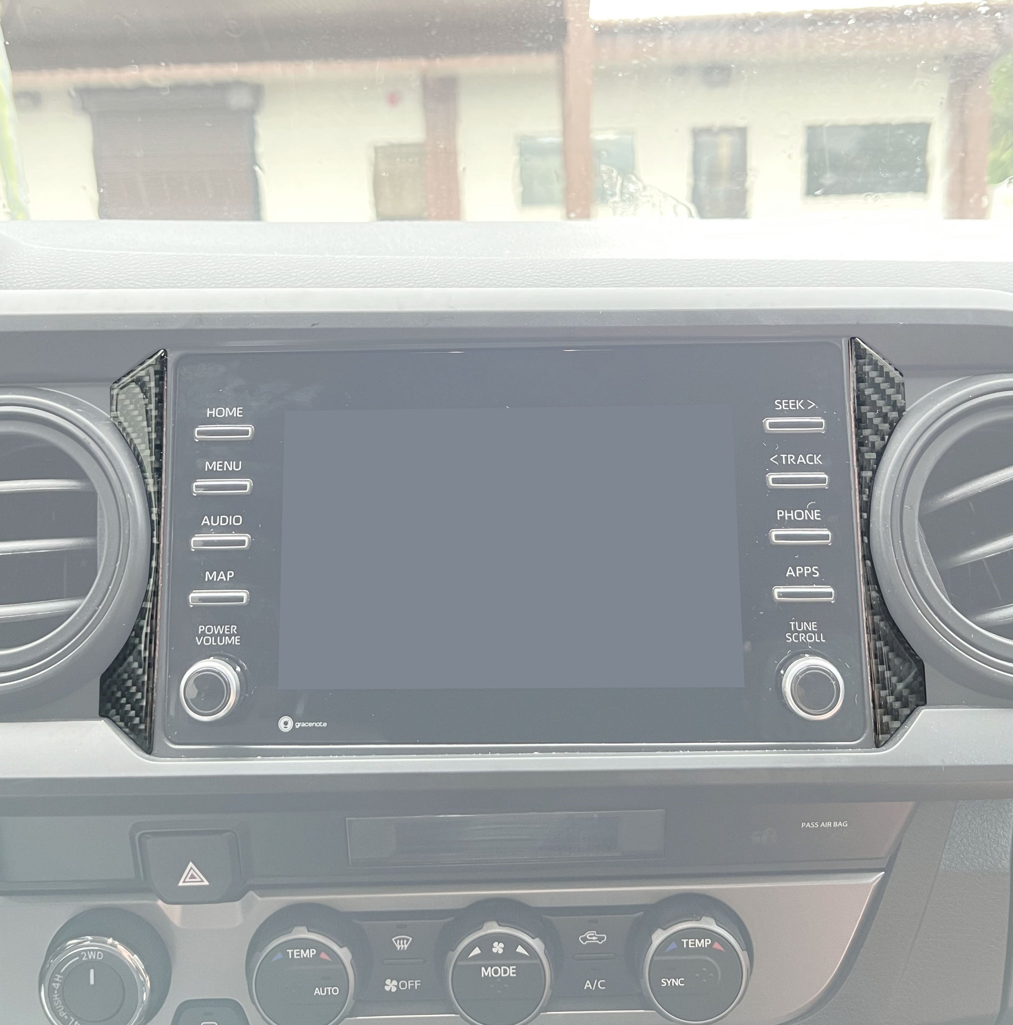 Outer Radio Accent Trim Fits 2016-2023 Toyota Tacoma