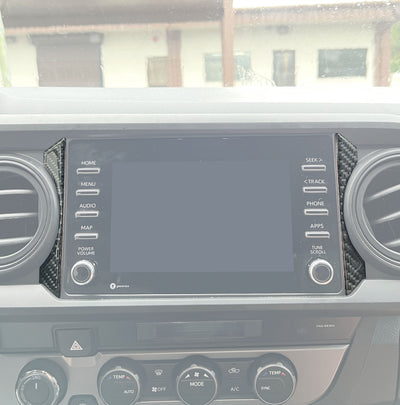Outer Radio Accent Trim Fits 2016-2023 Toyota Tacoma